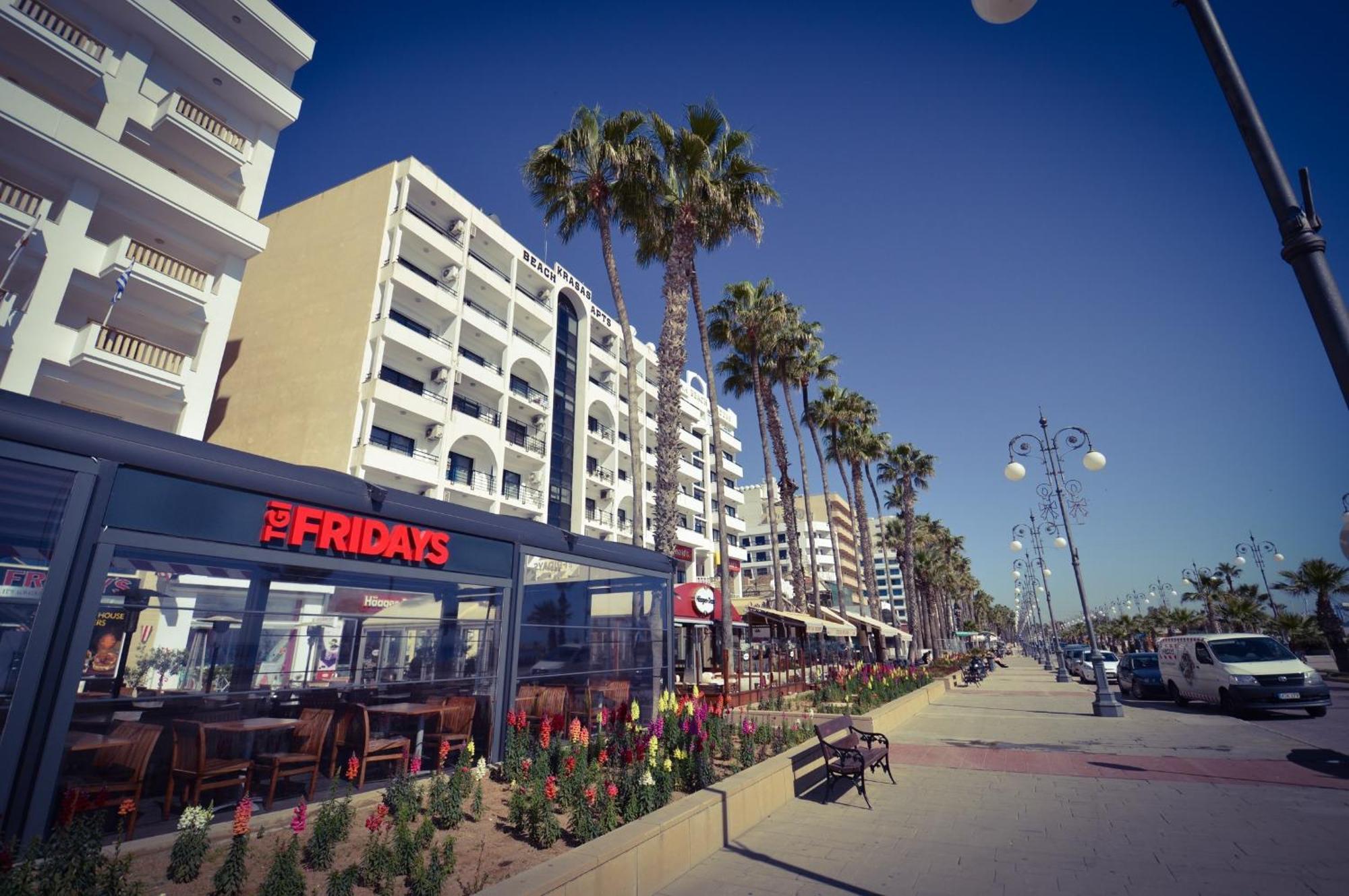 Krasas Beach Apartment Rentals Larnaca Exteriör bild